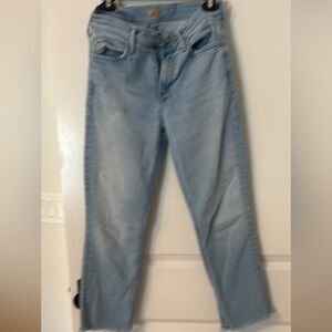MOTHER Light Blue Straight Leg Jeans
